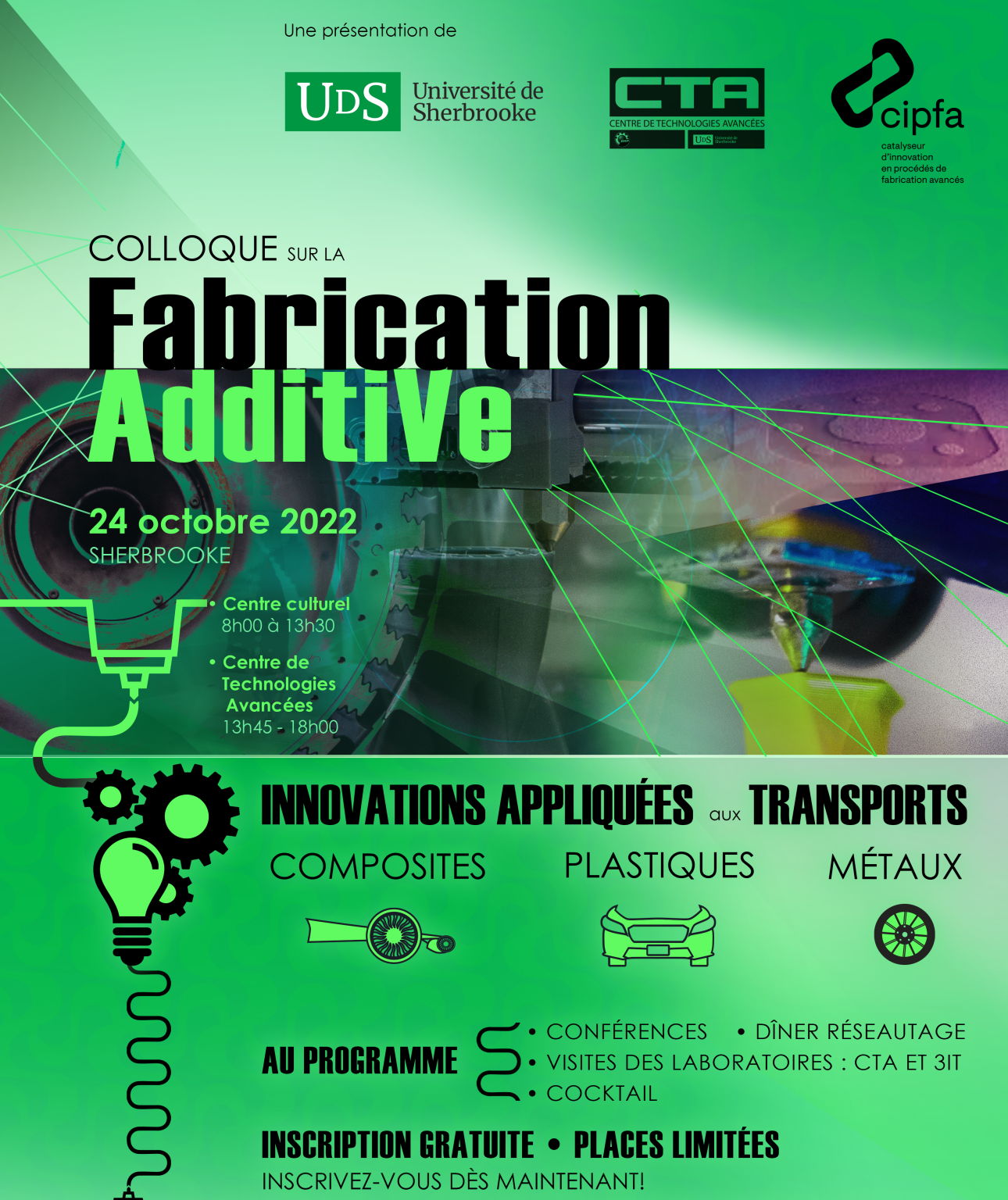 Colloque sur la fabrication additive - Centre de métallurgie du Québec